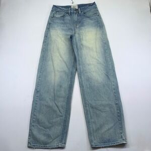 BDG Urban Outfitters Tapered Baggy Jeans Womens Size 25 Light Wash Denim Grunge
